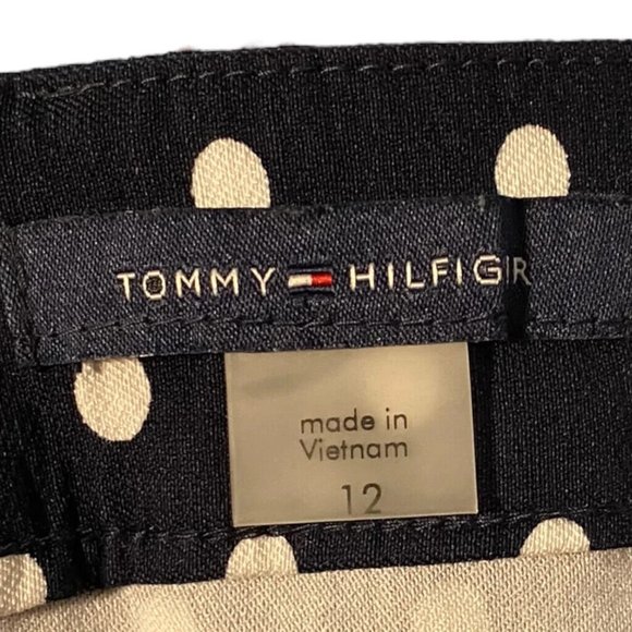 Tommy Hilfiger Black & White Polka Dot Pencil Dress Size 12 - Picture 6 of 8